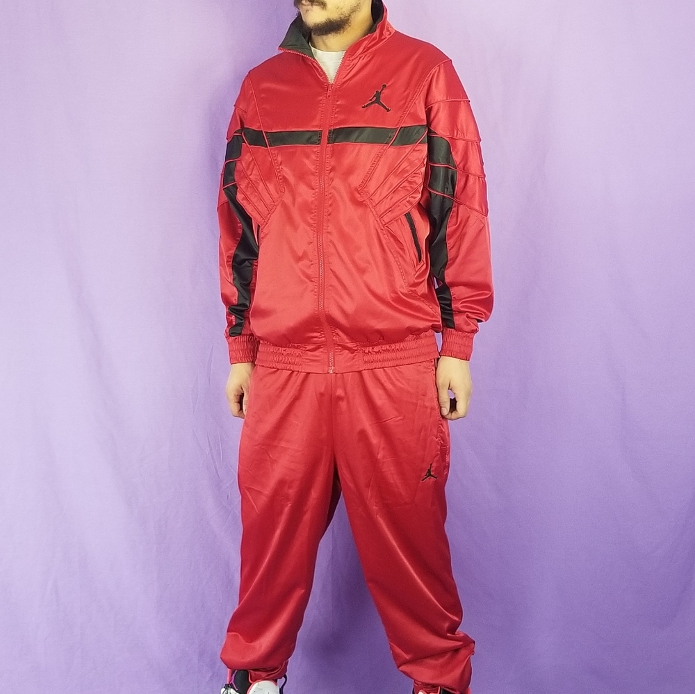 Jordan AJ5 Vault Flight Suit in Red/Blk Colorway